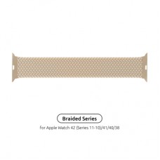 Ремінець до смарт-годинника Armorstandart Braided Solo Loop для Apple Watch 42 (Series 11-10)/41/40/38 Beige Size 4 (132 mm) (ARM64892)