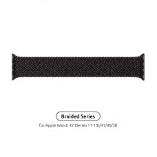 Ремінець до смарт-годинника Armorstandart Braided Solo Loop для Apple Watch 42 (Series 11-10)/41/40/38 Black Unity Size 6 (144 mm) (ARM64896)