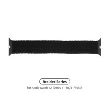 Ремінець до смарт-годинника Armorstandart Braided Solo Loop для Apple Watch 42 (Series 11-10)/41/40/38 Charcoal Size 6 (144 mm) (ARM58062)