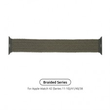 Ремінець до смарт-годинника Armorstandart Braided Solo Loop для Apple Watch 42 (Series 11-10)/41/40/38 Inverness Green Size 2 (120 mm) (ARM58063)