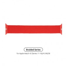 Ремінець до смарт-годинника Armorstandart Braided Solo Loop для Apple Watch 42 (Series 11-10)/41/40/38 Red Size 2 (120 mm) (ARM58069)