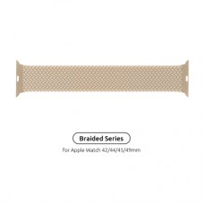 Ремінець до смарт-годинника Armorstandart Braided Solo Loop для Apple Watch 49/46/45/44/42 (Series 1-3) Beige Size 8 (160 mm) (ARM64905)