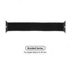 Ремінець до смарт-годинника Armorstandart Braided Solo Loop для Apple Watch 49/46/45/44/42 (Series 1-3) Charcoal Size 10 (172 mm) (ARM58074)