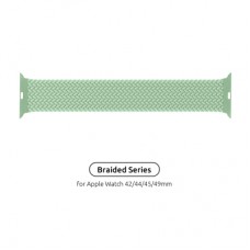 Ремінець до смарт-годинника Armorstandart Braided Solo Loop для Apple Watch 49/46/45/44/42 (Series 1-3) Mint Size 6 (148 mm) (ARM64913)
