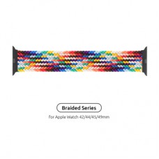 Ремінець до смарт-годинника Armorstandart Braided Solo Loop для Apple Watch 49/46/45/44/42 (Series 1-3) Pride Editio Size 8 (160 mm) (ARM64938)