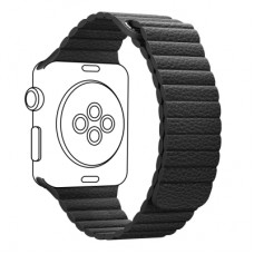 Ремінець до смарт-годинника Armorstandart Leather Loop для Apple Watch 42 (Series 11-10)/41/40/38 Black (ARM48655)