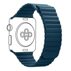 Ремінець до смарт-годинника Armorstandart Leather Loop для Apple Watch 42 (Series 11-10)/41/40/38 Blue (ARM51669)