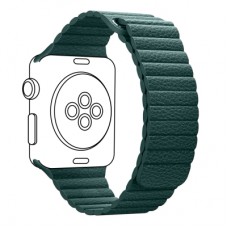 Ремінець до смарт-годинника Armorstandart Leather Loop для Apple Watch 42 (Series 11-10)/41/40/38 Forest Green (ARM53317)