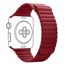 Ремінець до смарт-годинника Armorstandart Leather Loop для Apple Watch 49/46/45/44/42 (Series 1-3) Red (ARM45824)