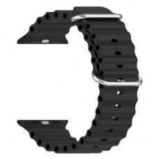 Ремінець до смарт-годинника Armorstandart Ocean Band для Apple Watch 49/46/45/44/42 (Series 1-3) Black (ARM74244)