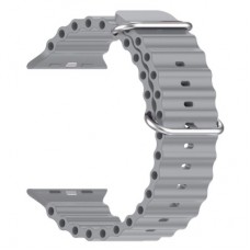 Ремінець до смарт-годинника Armorstandart Ocean Band для Apple Watch 49/46/45/44/42 (Series 1-3) Cloudy Grey (ARM85141)