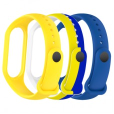 Ремінець до фітнес браслета Armorstandart комплект 3шт Xiaomi Mi Band 4/3 Ukraine (ARM87025)