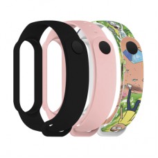 Ремінець до фітнес браслета Armorstandart комплект 3шт Xiaomi Mi Band 7/6/5 RM Cartoon (ARM77053)