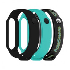 Ремінець до фітнес браслета Armorstandart комплект 3шт Xiaomi Mi Band 7/6/5 RM Inscription (ARM77054)