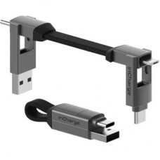 Дата кабель 6in1 inCharge 6 - 0.06m gray Rolling Square (SIX01R)