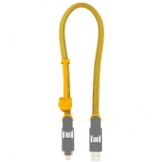 Дата кабель 6in1 inCharge XL 0.3m yellow Rolling Square (XLS03R)