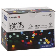 Гірлянда Chomik Кульки-змійка 200 LED 16 м, мультиколор, IP44, від мережі (5900779880160)