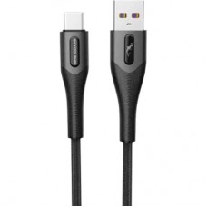 Дата кабель USB 2.0 AM to USB-C 1.0m 3A braided black SkyDolphin (USB-000583)