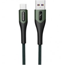 Дата кабель USB 2.0 AM to Micro 5P 1.0m 3A braided dark green SkyDolphin (USB-000584)