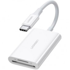 Зчитувач флеш-карт Ugreen USB-C 3.1 to TF/SD CM265 White (35506)