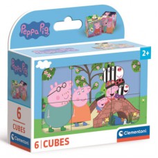 Кубики Clementoni пазл Peppa Pig, 6 елементів (40659)