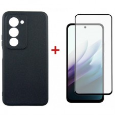 Чохол до мобільного телефона Dengos Carbon Kit for Xiaomi Redmi 15 4G case + glass Black (DG-KM-163)