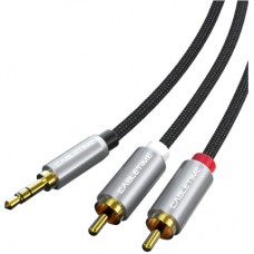 Кабель мультимедійний 3.5mm M to 2xRCA M 3.0m Cabletime (CA914067)