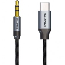 Кабель мультимедійний USB-C to 3.5mm M 1.0m Cabletime (CA915767)