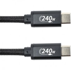 Дата кабель USB-C to USB-C 3.0m PD240W black San Guan (CA914128)
