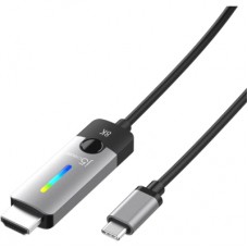 Кабель мультимедійний USB-C to HDMI M 1.8m 8K 60Hz LED RGB J5create (JCC157-N)