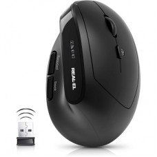 Мишка REAL-EL RM-490W Wireless/Bluetooth Black (EL123200058)
