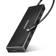 Концентратор AXAGON USB-C to 7xUSB 3.0 black (HUE-F7C)