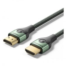 Кабель мультимедійний HDMI M to HDMI M 1.0m 8K60Hz ultra thin cotton braided green Vention (ALOGF)