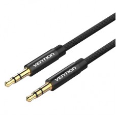 Кабель мультимедійний 3.5mm M to 3.5mm M 1.0m fabric black Vention (BAGBF)