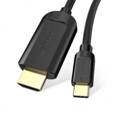 Кабель мультимедійний USB-C to HDMI M 1.5m black Vention (CGUBG)