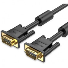 Кабель мультимедійний VGA M to VGA M 20.0m black Vention (DAEBQ)