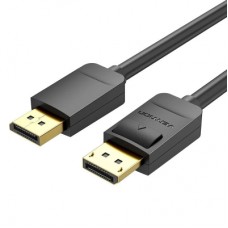 Кабель мультимедійний DisplayPort M to DisplayPort M 1.5m 4K60Hz black Vention (HACBG)