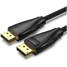 Кабель мультимедійний DisplayPort M to DisplayPort M 3.0m 8K60Hz black Vention (HCCBI)