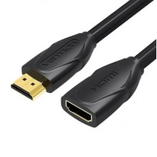 Кабель мультимедійний HDMI M to HDMI F 1.0m 4K60Hz black Vention (VAA-B06-B100)