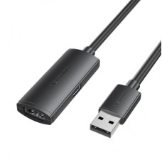 Дата кабель USB 2.0 AM/AF 25.0m Active black VENTION (CBKBS)