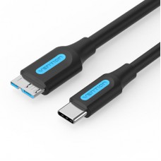 Дата кабель USB-C to Micro 5P 0.5m 2A black VENTION (CQABD)