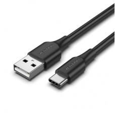 Дата кабель USB 2.0 AM to USB-C 1.5m 3A black VENTION (CTHBG)
