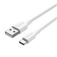 Дата кабель USB 2.0 AM to USB-C 1.0m 3A white VENTION (CTHWF)