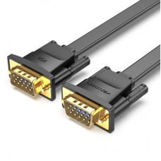 Кабель мультимедійний VGA M to VGA M 1.0m black Vention (LAJWF)