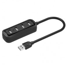 Концентратор Vention USB 2.0 to 4xUSB 2.0 0.15m black (VAS-J43-B015)