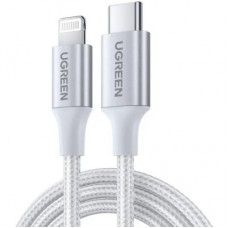 Дата кабель USB-C to Lightning 1.0m 3A 60W US304 white Ugreen (70523)