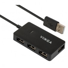 Концентратор Vinga USB2.0 to 4*USB2.0 HUB (VHA2A4N)