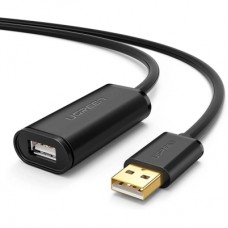 Дата кабель USB 2.0 AM to AF 20.0m Active black Ugreen (10324)