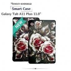 Чохол до планшета BeCover Smart Case Samsung Galaxy Tab A11 Plus SM-X236B 11.0" Black Rose (714013)
