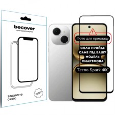 Скло захисне BeCover 10D Tecno Spark 40C 4G (KM4k) Black (714372)